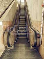 Vintage looking Escalator