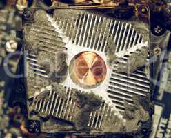 Vintage looking Computer fan dust