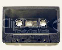 Vintage looking Black tape cassette