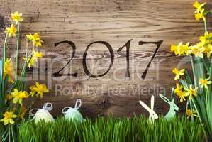 Easter Decoration, Gras, Text 2017