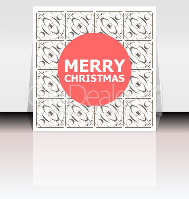 Merry Christmas greeting card - holidays lettering, Happy New Year design