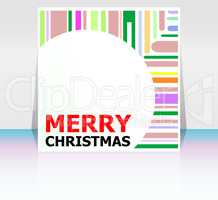 Classic Holiday Lettering Series. Merry Christmas and Happy New Year greetings card