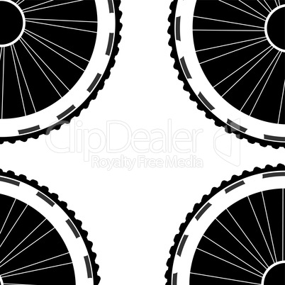 bike wheels background pattern. Pattern of bicycle wheels. bicycle wheels with tyre and spokes