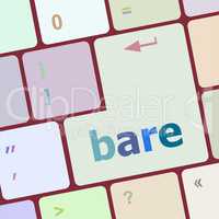 bare word on keyboard key, notebook computer button