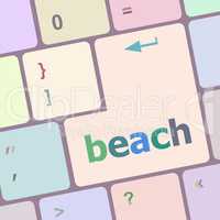 beach enter button on keyboard keys