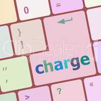 charge button on computer pc keyboard key