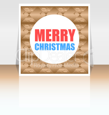 Merry Christmas greeting card - holidays lettering, Happy New Year design