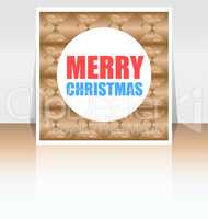 Merry Christmas greeting card - holidays lettering, Happy New Year design