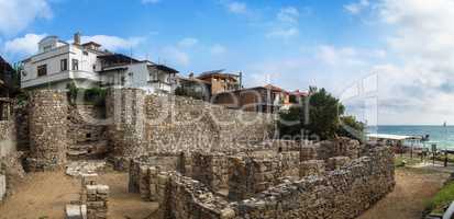 Fortress wall of the old town Sozopol