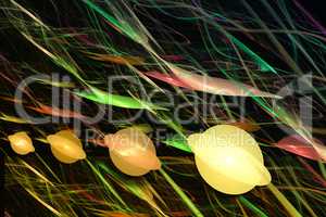 Fractal image "Glowing balls"