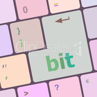 bit enter button on computer pc keyboard key