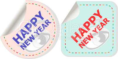 happy new year unique xmas design element. Great design element for congratulation cards, banners and flyers