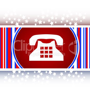 rotary phone, web button icon