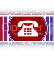 rotary phone, web button icon