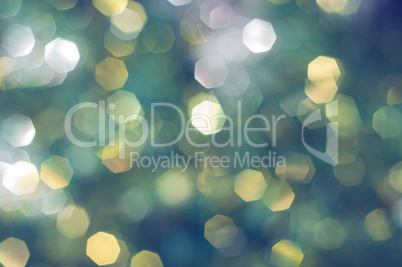 Vintage abstract background with a large multi-colored bokeh