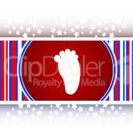 footprint people circle web glossy button icon