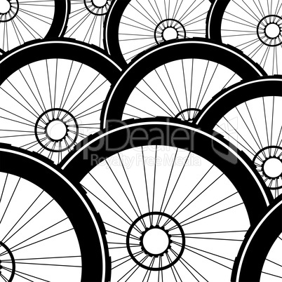 Bicycle wheel, bike wheels background pattern