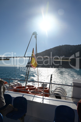 Bootsfahrt an der Victoria-Halbinsel, Mallorca
