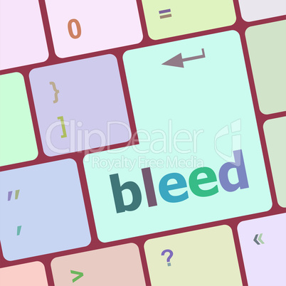 bleed word on keyboard key, notebook computer button
