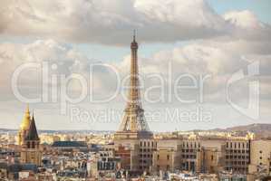 Aerial overview of Paris