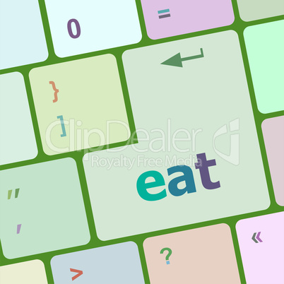 eat button on computer pc keyboard key