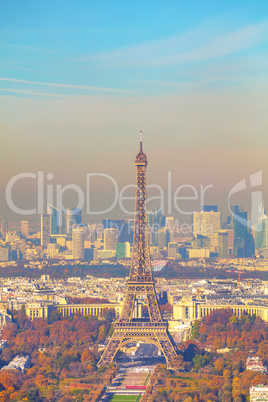 Aerial view of Paris