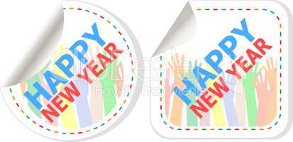 happy new year unique xmas design element. Great design element for congratulation cards, banners and flyers