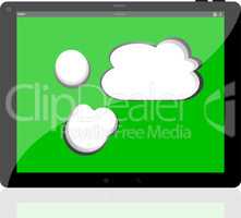 Cloud-computing connection on the digital tablet pc