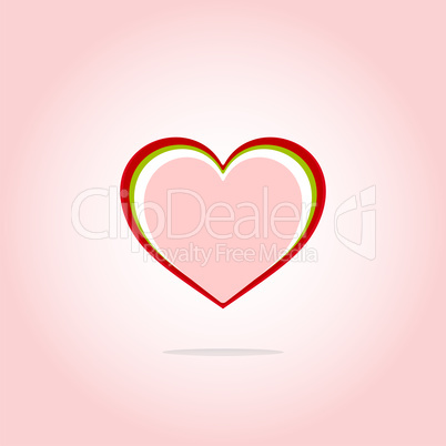 Heart Icon button. Holiday Heart Icon Art