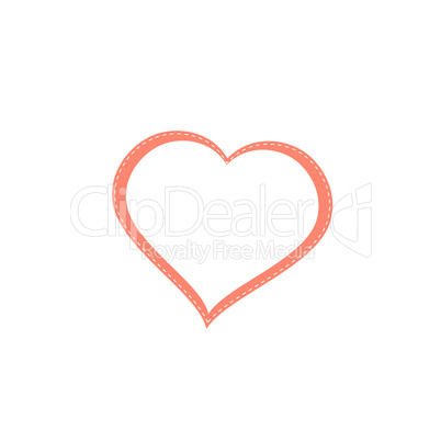 Heart Icon button. Holiday Heart Icon Art