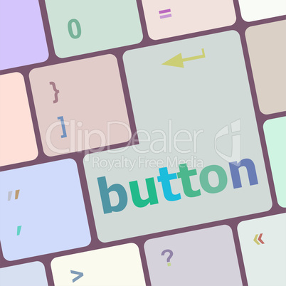 button word on computer keyboard key