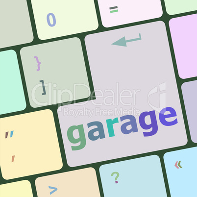 garage button on computer pc keyboard key