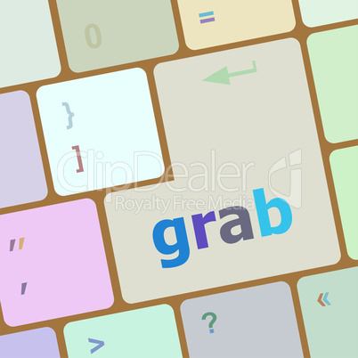 grab word on keyboard key, notebook computer button
