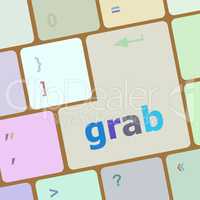 grab word on keyboard key, notebook computer button