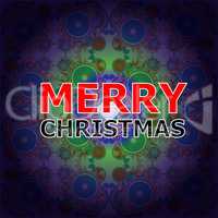 Merry Christmas and Happy New Year lettering Greeting Card.