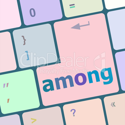 among Button on Modern Computer Keyboard key