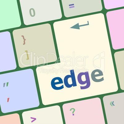 keyboard key with edge button