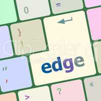 keyboard key with edge button