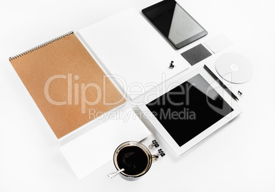 Blank paperwork mockup