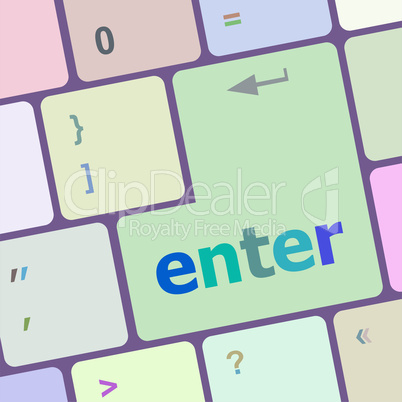 enter button on computer pc keyboard key