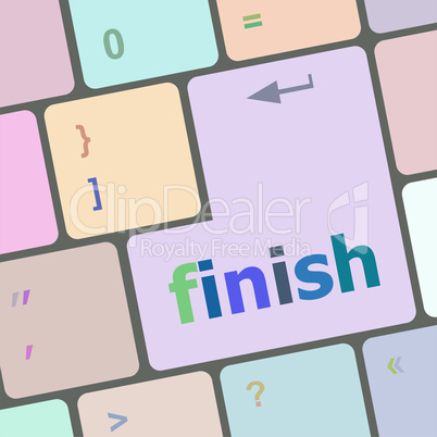 finish word on keyboard key, notebook computer button