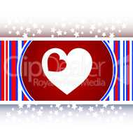 Valentine heart sign, web button