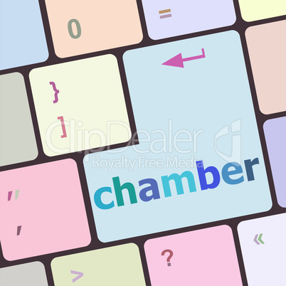 chamber button on computer pc keyboard key