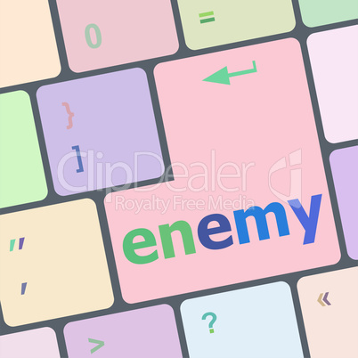 enemy button on computer pc keyboard key
