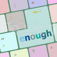 enough word on keyboard key, notebook computer button