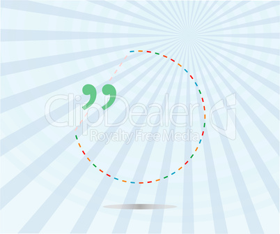 Quotation mark speech bubble and chat symbol