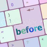 before button on computer keyboard key