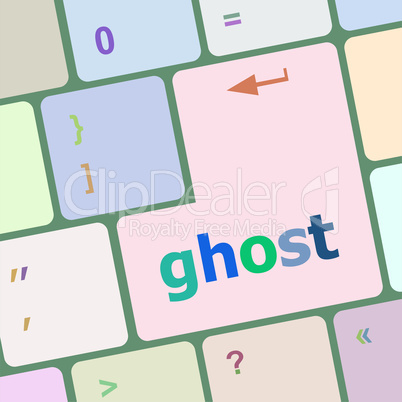 ghost word on keyboard key, notebook computer button