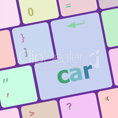 Car Delivery button computer keyboard