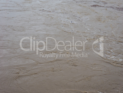 Brown muddy water surface background